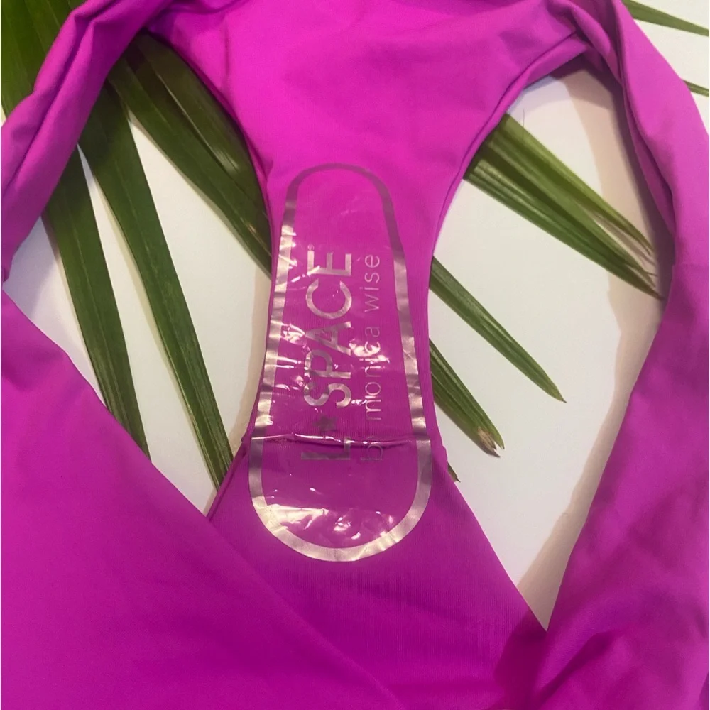 L*Space‎ Sandy Bikini Bottom Classic, Bright Fuchsia, X-Large, NWT, Brand New